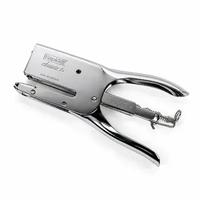 Rapid Classic K1 Stapling Pliers, All-Steel, 50-Sheet Capacity — Silver