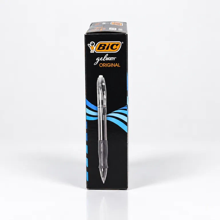 BIC Gelocity Original Retractable Gel Pens, Black Ink, 0.7 mm Medium Point — Box of 24, photo 4