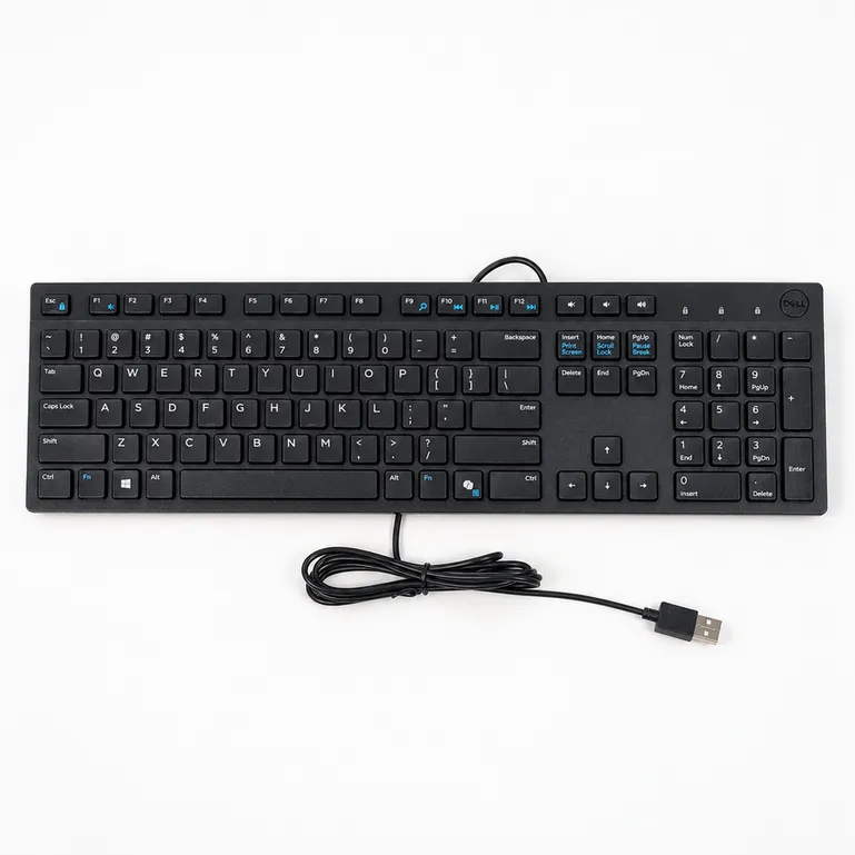 Dell KB216 USB Wired Keyboard  — Black, US English