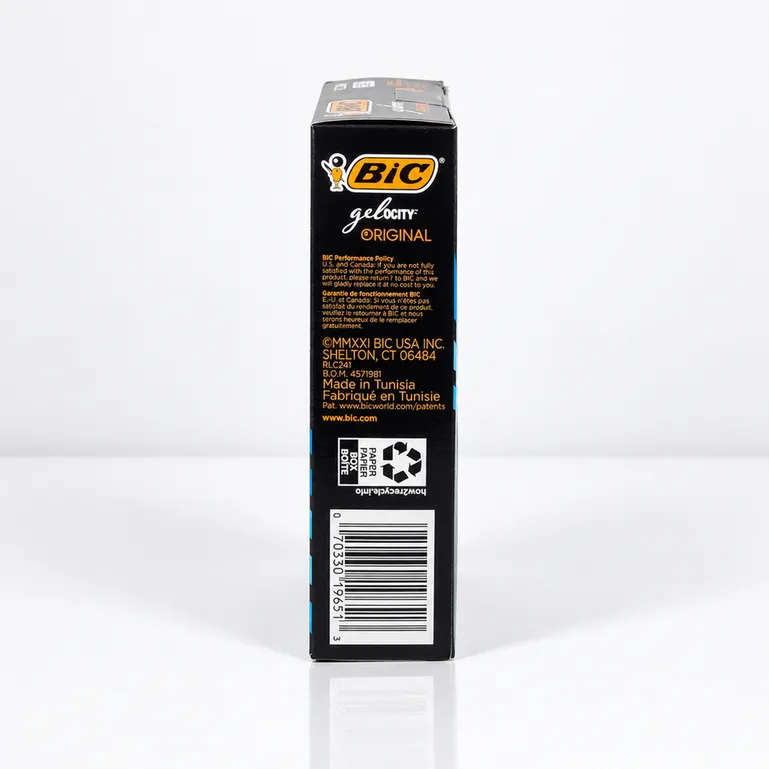 BIC Gelocity Original Retractable Gel Pens, Black Ink, 0.7 mm Medium Point — Box of 24, photo 2