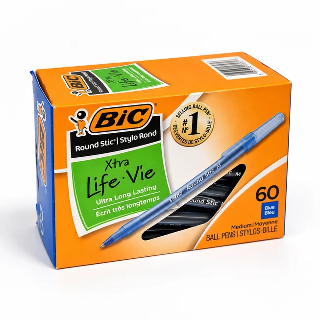 BIC Round Stic Ballpoint Pens, Blue Ink — Pack of 60, photo 2